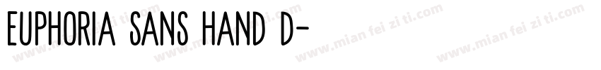 Euphoria Sans Hand D字体转换